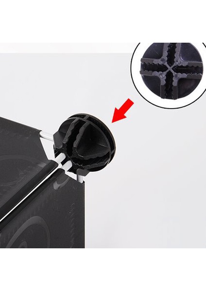 Modüler Organizatör Dolap ve Tel Izgara Kare Depolama Lving Ünitesi Için Tel Kare Plastik Konnektörler, 8'li Set (Biz) fırsatları