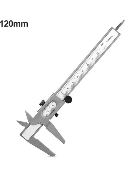 0-120MM/160MM Paslanmaz Çelik Sürmeli Kaliper Göstergesi Mikrometre Ölçme Aleti