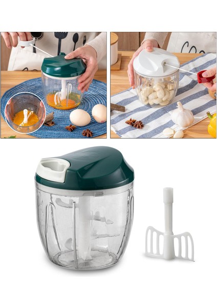 SunniMix Chopper Soğan Kesici Manuel Masif Dilimleyici Soyucu Yeşil (Yurt dışından)