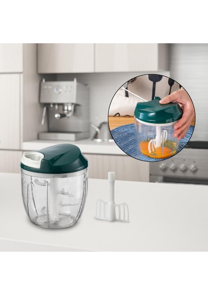 SunniMix Chopper Soğan Kesici Manuel Masif Dilimleyici Soyucu Yeşil (Yurt dışından)