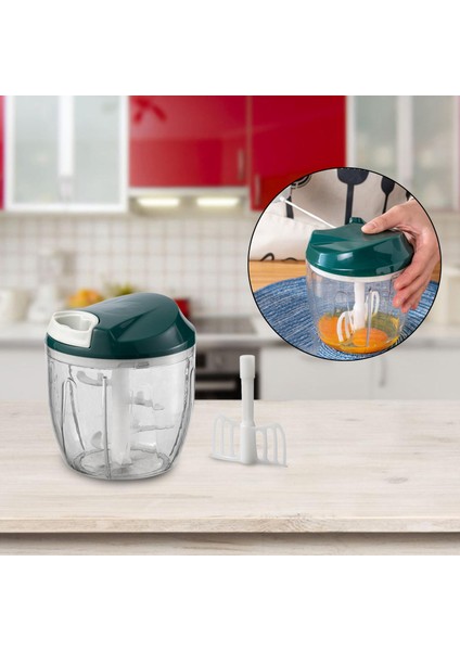 SunniMix Chopper Soğan Kesici Manuel Masif Dilimleyici Soyucu Yeşil (Yurt dışından)