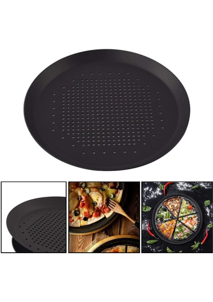 SunniMix Fırın Alüminyum Yuvarlak Ev Mutfak Pişirme Malzemeleri Için Pizza Pan Bakeware 7.5 Inç (Yurt dışından)