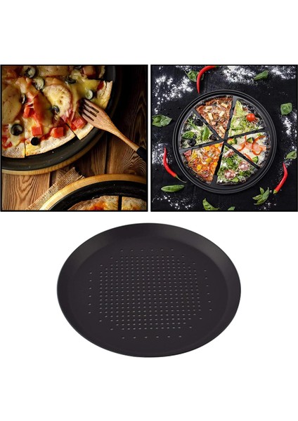 SunniMix Fırın Alüminyum Yuvarlak Ev Mutfak Pişirme Malzemeleri Için Pizza Pan Bakeware 7.5 Inç (Yurt dışından)