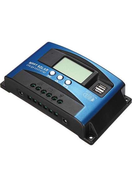Srıwen 60A Mppt Solar Şarj Kontrol Cihazı Çift USB LCD Ekran 12V 24V Otomatik Güneş Pili Paneli Şarj Regülatörü Yüklü