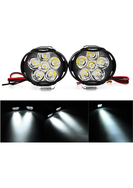 Adet 9-85V 1000LM 10W Motosiklet Spot Işığı Motorlu Bisiklet Far Bisiklet Scooter Atv Far - (Yurt Dışından)