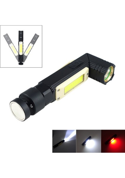 1 Adet Çalışma Işığı Cob+Led Şarj Edilebilir Manyetik Esnek Muayene Lambası Çalışma Işıkları (Yurt Dışından)