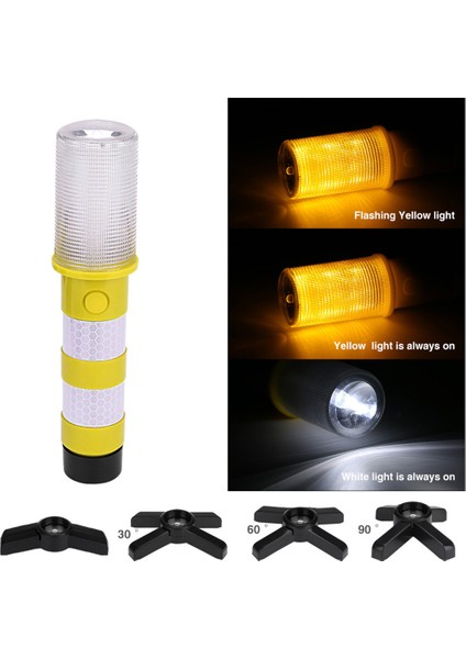 Güvenlik Wa Için LED Strobe Uyarı Güvenlik Yanıp Sönen Titreşimli Yol Işığı El Feneri (Yurt Dışından)