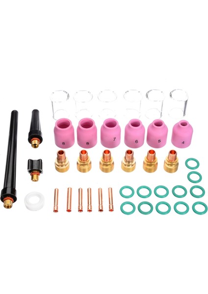 40 Adet/grup Tıg Kaynak Kiti Torch Collet Gaz Lensiwp-9/20/25 Için Gl Cup Pratik Kaynak Aksesuarları (Yurt Dışından)