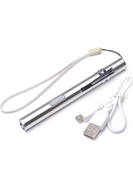 USB Şarj Öğrenci Işığı Mini El Feneri Tıbbi LED Göz Kulak El Feneri (Yurt Dışından)