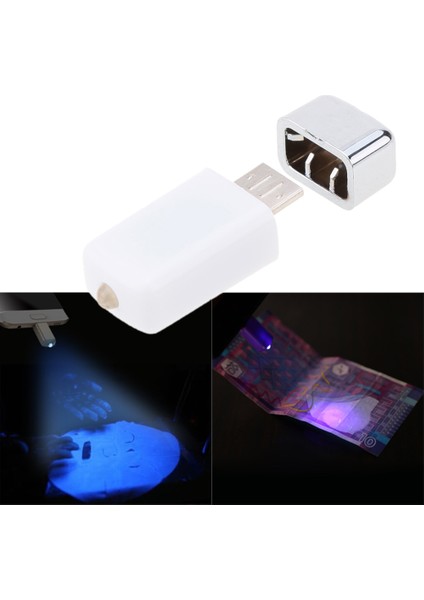 Taşınabilir Mini Floresan Beyazlatma Maddesi Yüz Maskesi Led, Mikro USB Arayüzü ile Işık Para Kontrol Lambasını Tanımlayın (Yurt Dışından)