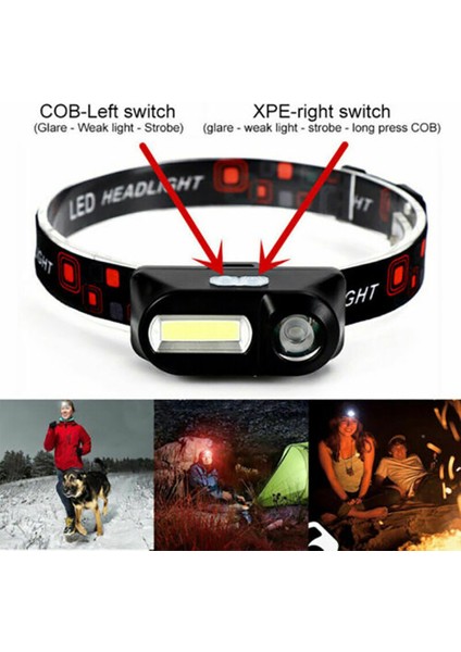 Mod USB Şarj Kafa Bandı LED Far Acil Far El Feneri (Yurt Dışından) fiyatları