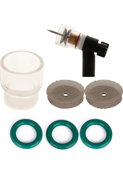 Tig Torçları Için Tig Kaynak Kupası Kiti Wp-9 ve Wp-17 Gaz Lensi 1.6mm ve 2.4mm #12 Boyutlu Fincan Paslanmaz Çelik Filtreli (Yurt Dışından)