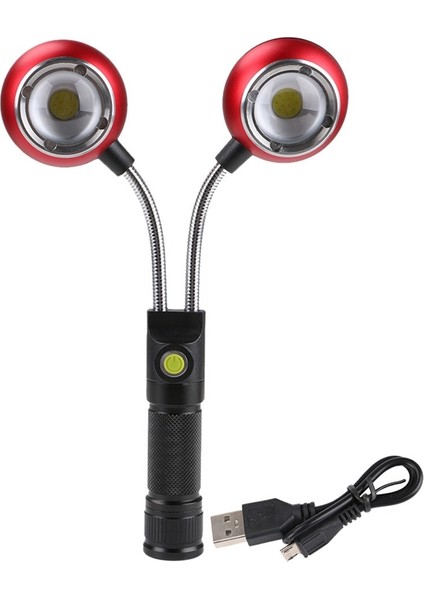 Esnek Bükülebilir Şarj Edilebilir LED Çalışma Işığı - Siyah (Yurt Dışından)