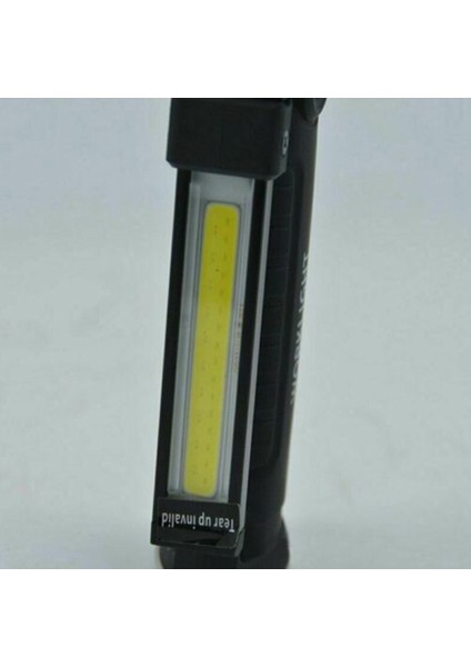 USB Şarjlı El LED Katlanır Çalışma Işığı Çok Fonksiyonlu El Feneri (Yurt Dışından)
