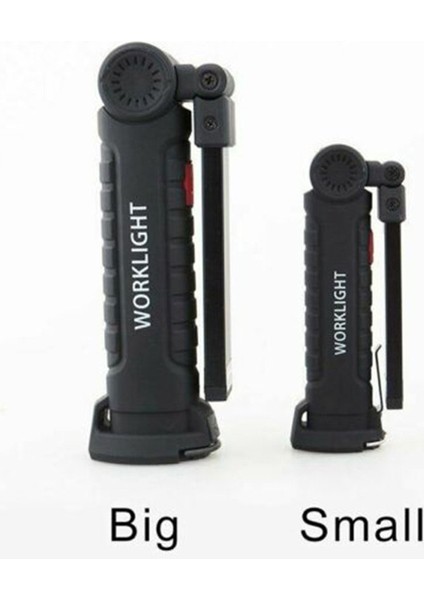 USB Şarjlı El LED Katlanır Çalışma Işığı Çok Fonksiyonlu El Feneri (Yurt Dışından)