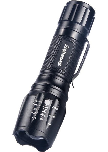 Skywolfeye Dış Mekan Alüminyum El Feneri T6 5mode Zumlanabilir + 18650 Pil (Yurt Dışından) fırsatları