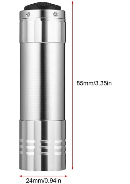 Te Classic 9 LED Alüminyum El Feneri Lamba Küçük El Feneri Acil Kamping (Yurt Dışından) modelleri