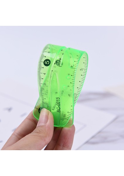 Renkli Şeffaf 15CM Düz Cetvel - Çok Renkli (Yurt Dışından) fırsatları