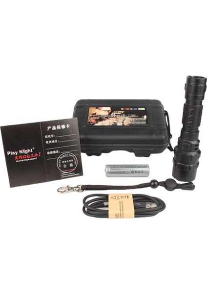 Bs 1 Adet USB Şarjlı L2 Parlak LED El Feneri Çok Fonksiyonlu Taktik Taşınabilir (Yurt Dışından)