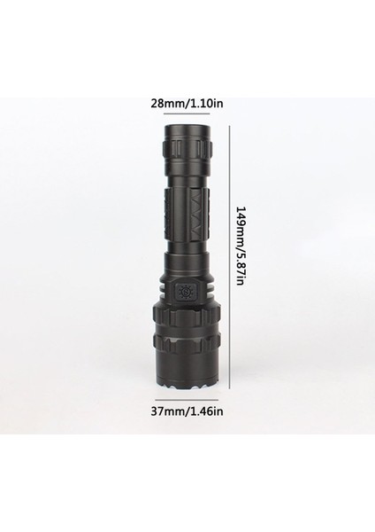 Bs 1 Adet USB Şarjlı L2 Parlak LED El Feneri Çok Fonksiyonlu Taktik Taşınabilir (Yurt Dışından) modelleri