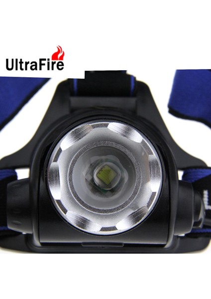 Ultrafire LED 900LM 3 Modlu Beyaz Işık Yakınlaştırmalı Far - Siyah + Mavi (Yurt Dışından) fiyatları