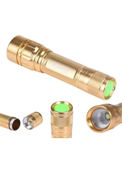 Yakınlaştırılabilir 3000 Lümen 3 Mod Xml Xpe LED Odak 18650 Altın Lamba El Feneri (Yurt Dışından) fırsatları