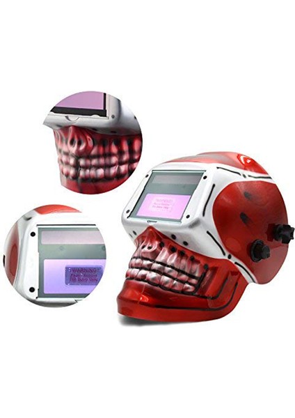 Güneş Otomatik Kaynak Maskesi / Kaynak Kaskı / Kaynakçı Şapkası / Gözlüğütig Mig Mma Mag Kaynak Ekipmanı Için (Kırmızı Kafatası) (Yurt Dışından) fiyatları