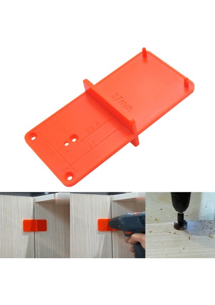 Menteşe Deliği Delme Kılavuzu Bulucu Açık Model Kapı Dolabı Dıy Ağaç Işleme Aracı