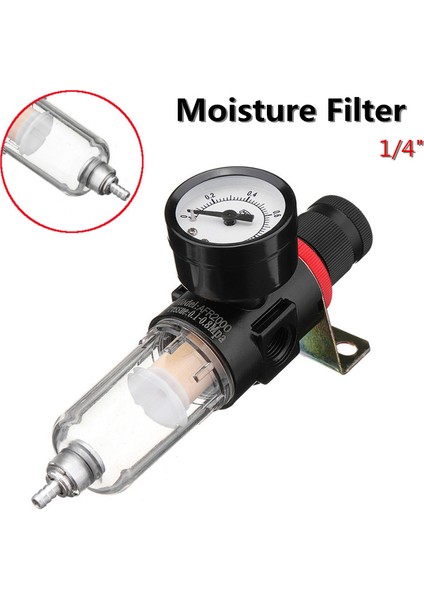 Faydalı Araçlar 1/4 '' Hava Filtresi Basınç Regülatörü Göstergesi Su Kompresörü Nem Tuzağı Seti (Yurt Dışından) fiyatları