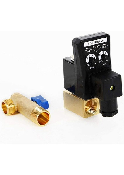 Otomatik Elektronik Zamanlı Hava Kompresörü Tahliye Vanası AC110V 1/2 Inç Iki Yönlü Doğrudan Etkili Tahliye Vanası modelleri