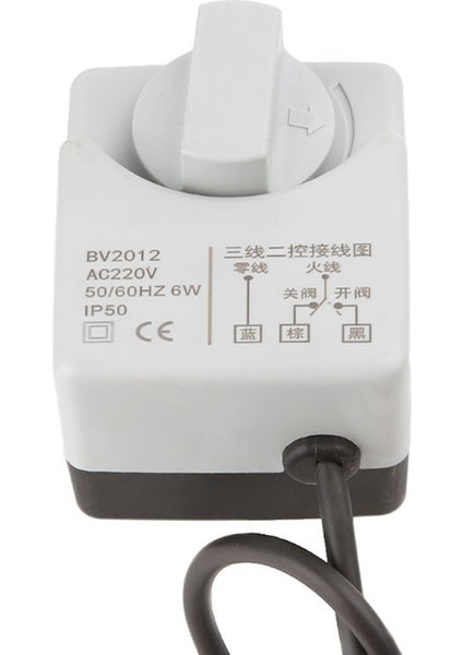 AC220V DN20 2 Yollu 3 Telli Motorlu Küresel Vana Elektrikli Aktüatör, Manuel Anahtarlı