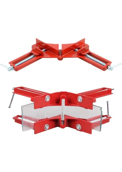 x 90° Dik Açı Kelepçesi Resim Çerçevesi Klipsi 75MM Gönye Kelepçeleri Tutucu El Aleti modelleri