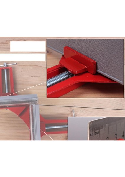 x 90° Dik Açı Kelepçesi Resim Çerçevesi Klipsi 75MM Gönye Kelepçeleri Tutucu El Aleti fırsatları