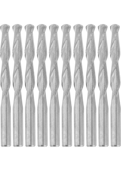 Guangdong Spirit Ahşap Cnc Freze Tungsten Freze 3.175*22MM Için 10 Adet 2 Flüt Spiral Yönlendirici Bit