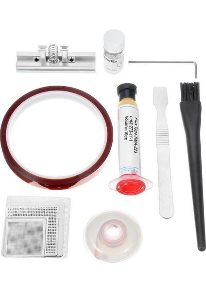 Kakao Bga Reballing Istasyonu + 10X Çelik Şablon Stencils + 0.6mm Lehim Balyası