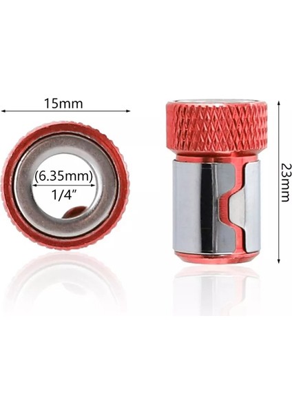 5 Adet Tornavida Ucu Manyetik Halka Vida Yakalayıcı Tutucu 1/4 Inç Hex Shank Çift Uçlu Tornavida Uçları Için fiyatları