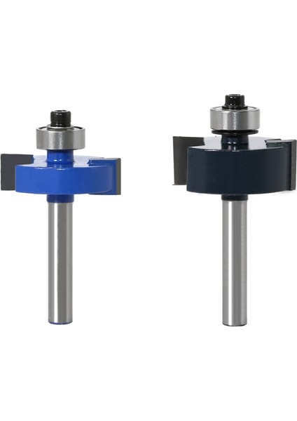 Yönlendirici Kesici Kafa -1/4 Shank Ağaç Işleme Aleti Yuvasıağaç Işleme Araçları Için Zıvana Kesici -2 Adet