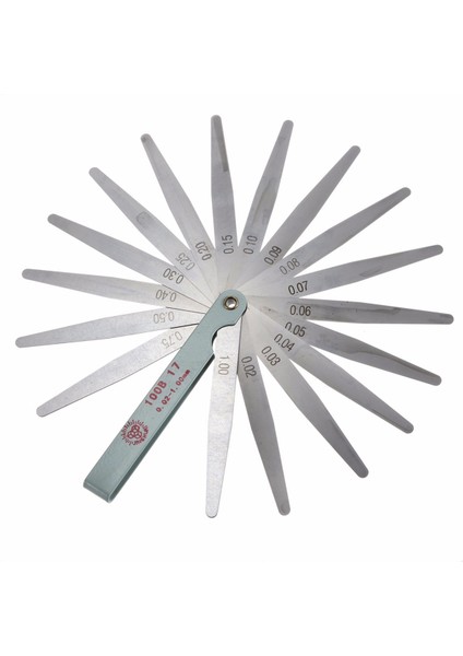 Alet 0.02 Ila 1mm 17 Bıçak Kalınlık Boşluğu Metrik Dolgu Sentil Ölçer Ölçü Aletleri modelleri