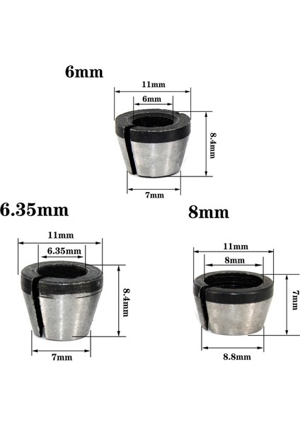 3 Adet Yönlendirici Pens Seti Chuck Kafaları Adaptörü Matkaplar Için Gravür Kırpma Oyma Makinesi Elektrikli Yönlendirici Freze Kesici(Yurt Dışından) fırsatları