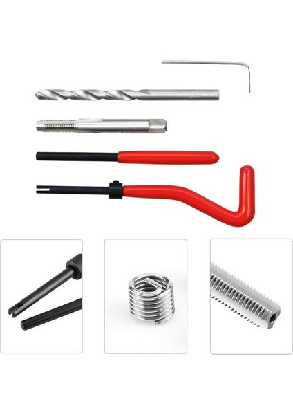 25 Parça Diş Tamir Takımı M6 x 1.0mm Diş Tamir Takma Kiti Oto Tamir Için Uyumlu El Aleti Seti(Yurt Dışından) modelleri