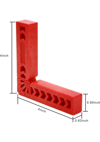 6 Adet 4 Inç 90 Derece Konumlandırma Kareler, Dik Açılı Kelepçeler Ağaç Işleme Marangoz Köşesi Sıkıştırma Resim Çerçeveleri, Kutular, Dolaplar Veya Çekmeceler Için Kare Alet indirimleri
