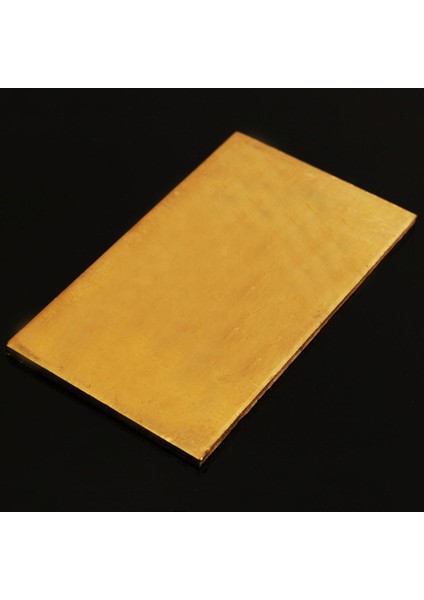 Altın Pirinç Metal Ince Sac Levha Kaynağı 60 x 100 x 3mm Metal Işleme El Sanatları