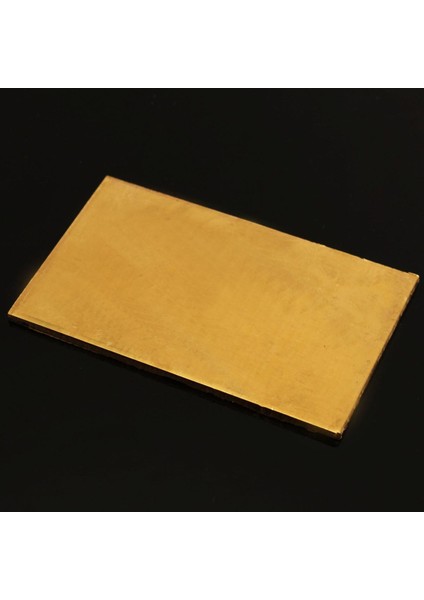 Altın Pirinç Metal Ince Sac Levha Kaynağı 60 x 100 x 3mm Metal Işleme El Sanatları