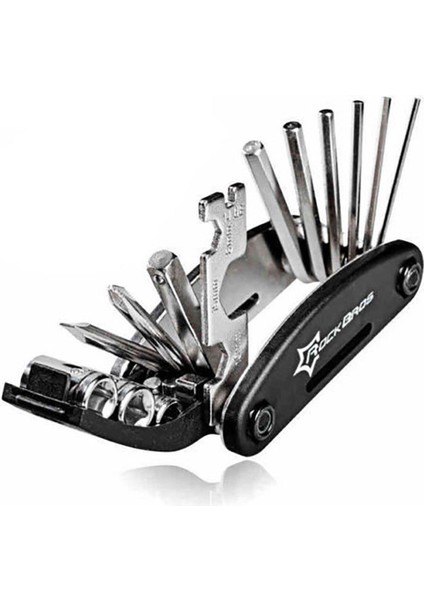 Rockbros 16-In-1 Bisiklet Bisiklet Alet Seti Dağ Bisikleti Çoklu Onarım Alet Takımı Altıgen Anahtarlı Anahtar Dağ Döngüsü Tornavida Aleti GJ1601