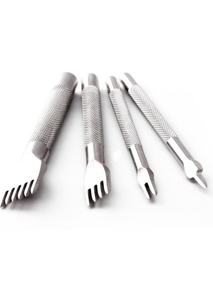 4mm 1/2/4/6 Prong Diy Elmas Dikiş Keski Seti Deri El Sanatları Kitleri, Deri Delik Nch Aracı, Daha Keskin ve Dayanıklı fiyatları