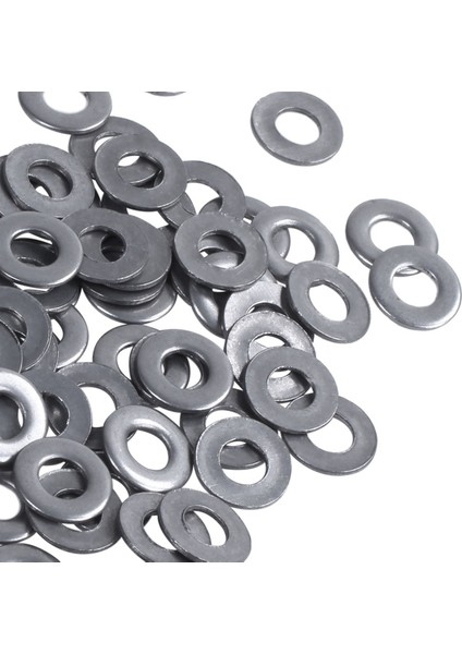 100 Adet M3 3 mm Metrik 304 Paslanmaz Çelik Düz Pul ve 30X Paslanmaz Çelik Düğme Başlı Vida M3 / 3mm