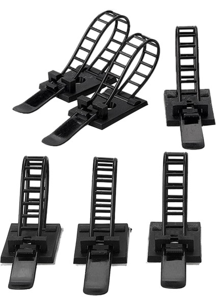 Srıwen 2020 40 Adet Kablo Klipsi Kelepçe Tel Bağı Kablo Montajı Ayarlanabilir Kablo Bağı Fix Tutucu Klipler Siyah fiyatları