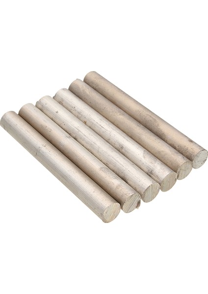 Yeni 6 Adet Magnezyum Gümüş Metal Işleme Elemanı Çubuklar Barlar Külçeler Extreme 5 x 0.6''