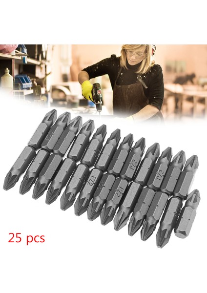 Faydalı Araçlar 25 Adet Gümüş 25MM Pz2 Pozı 2 Çapraz Uçlar Tornavida S2 Alaşımlı Çelik Matkap Ucu El Aleti Ağaç Işleme Aracı Biyel Elektrikli El Aletleri(Yurt Dışından) fiyatları