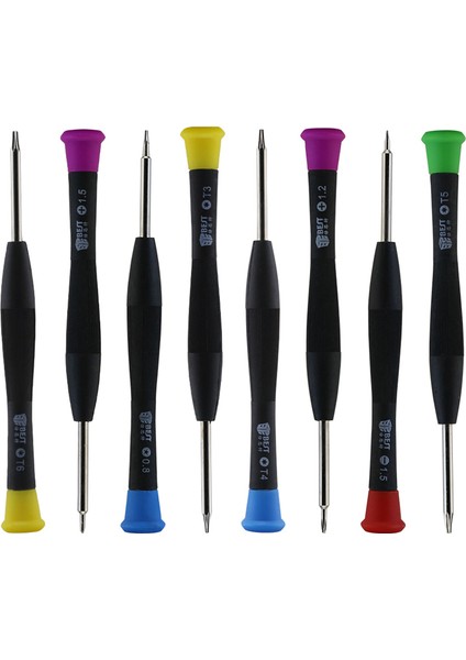 Faydalı Araçlar En Iyi 8801A 8'i 1 Arada Manyetik Kombinasyonlu Tornavida Seti Düz Çapraz Tornavidalar T3 T4 T5 T6 fiyatları